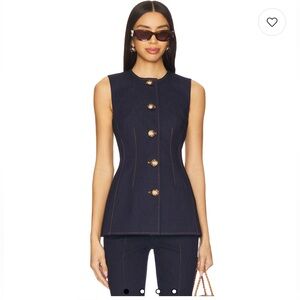 Veronica Beard 🔥 Jessup Vest in Dark Oxford